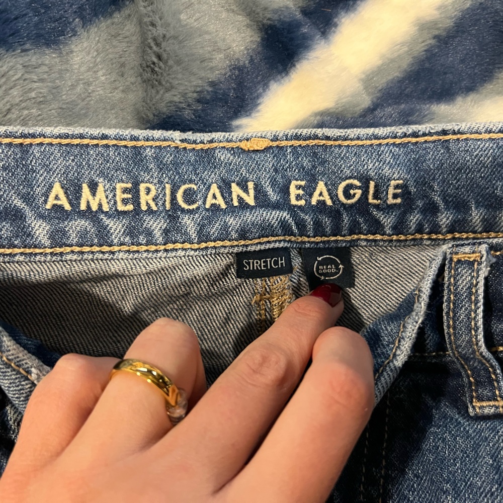 American Eagle Outfitters Blue Straight Leg Jeans - Picture 4 of 7